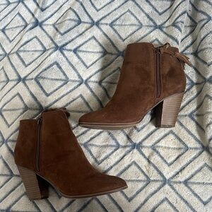 Merona Dark Brown Ankle Booties